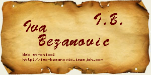 Iva Bežanović vizit kartica